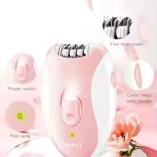 Kemei Lady's Electric Epilator Two Speed Rechargeable Remover Waterproof Portable Women' Shaver for Legs and Bikini Area KM-189B