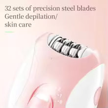 Kemei Lady's Electric Epilator Two Speed Rechargeable Remover Waterproof Portable Women' Shaver for Legs and Bikini Area KM-189B